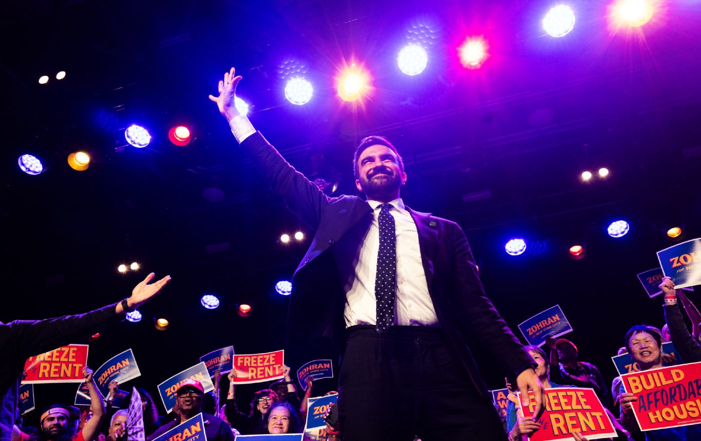 Zorhran Mamdani held his first rally at a nightclub on May 4, 2025, in the Williamsburg neighborhood in Brooklyn.